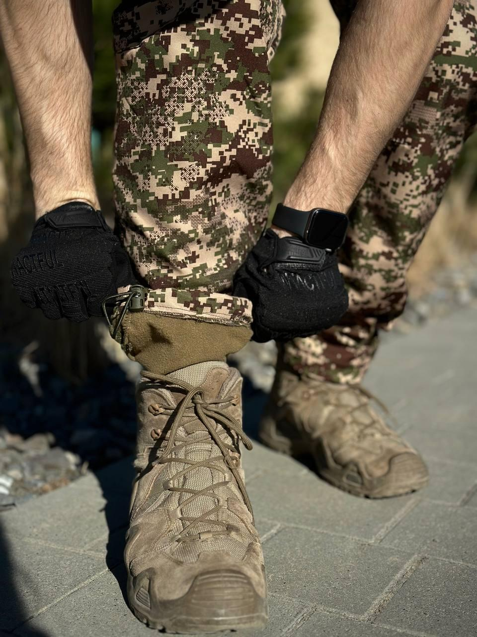 Утеплені Військові штани Soft Shell Military хижак