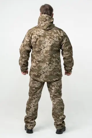 Утеплені Військові штани Soft Shell Military піксель