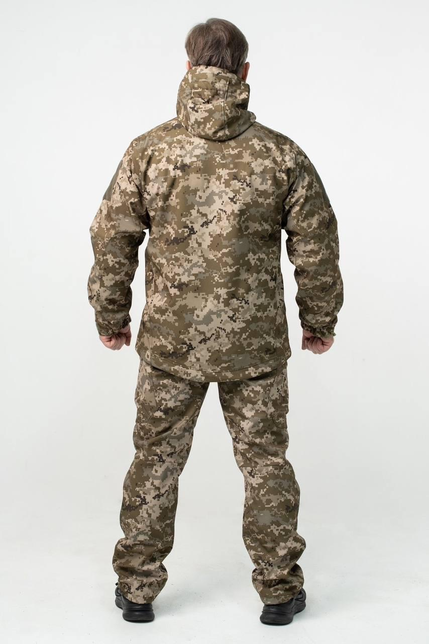 Утеплені Військові штани Soft Shell Military піксель