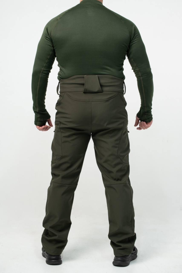 Утеплені Військові штани Soft Shell Military олива