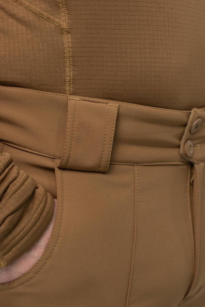 Утеплені Військові штани Soft Shell Military койот - Фото 5
