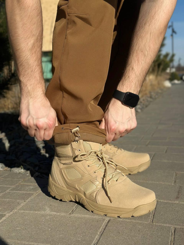 Утеплені Військові штани Soft Shell Military койот