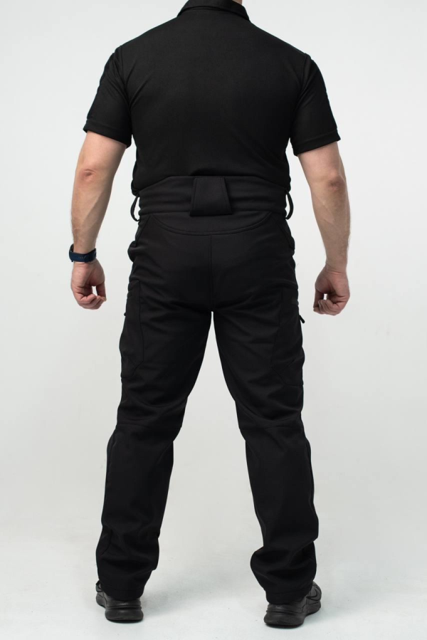 Утеплені Військові штани Soft Shell Military Black