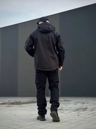Утеплені Військові штани Soft Shell Military Black