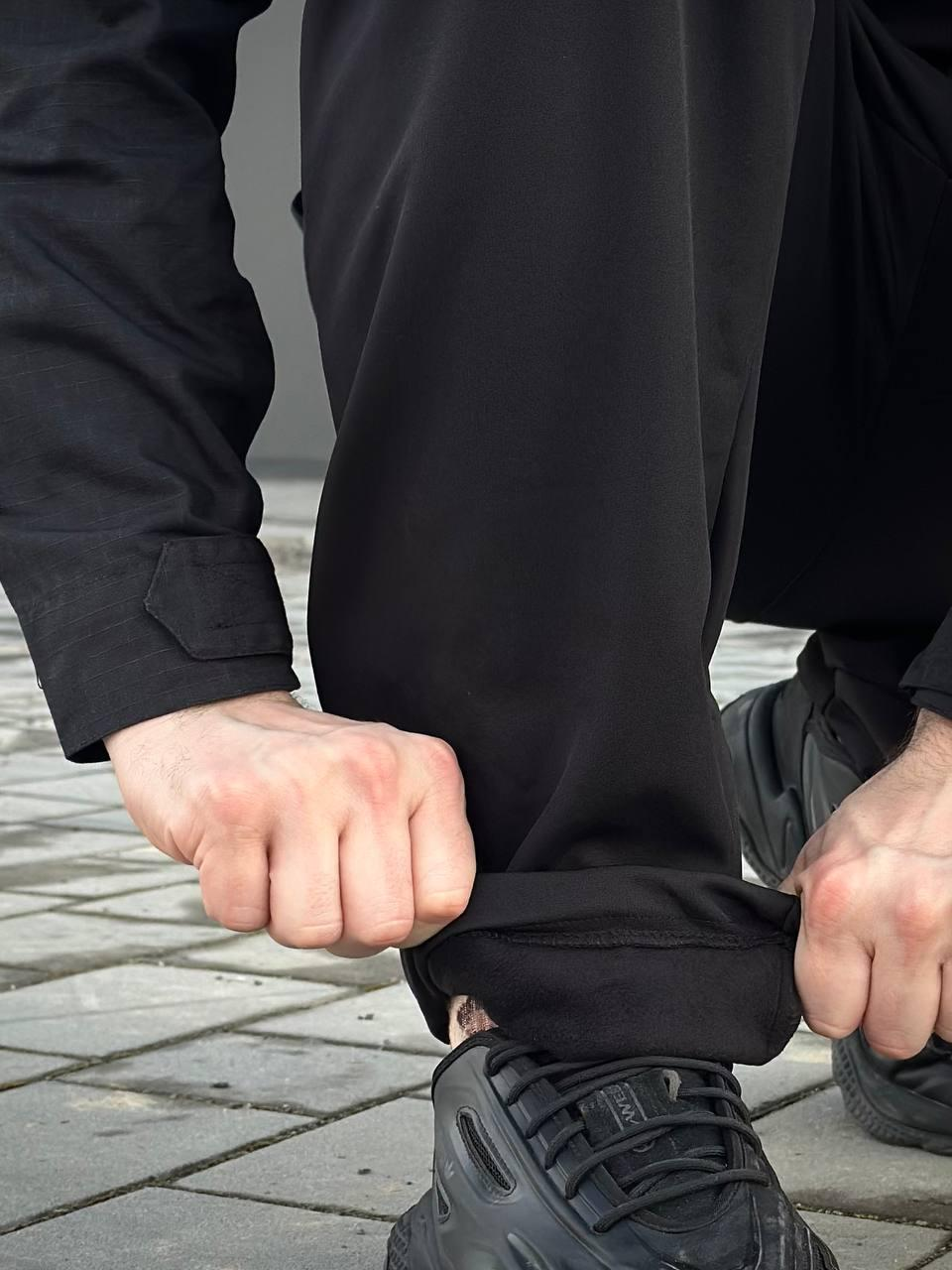 Утеплені Військові штани Soft Shell Military Black