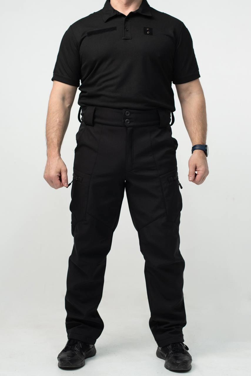 Утеплені Військові штани Soft Shell Military Black