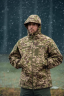 Військова куртка на флісі Soft Shell Military хижак - Фото 12