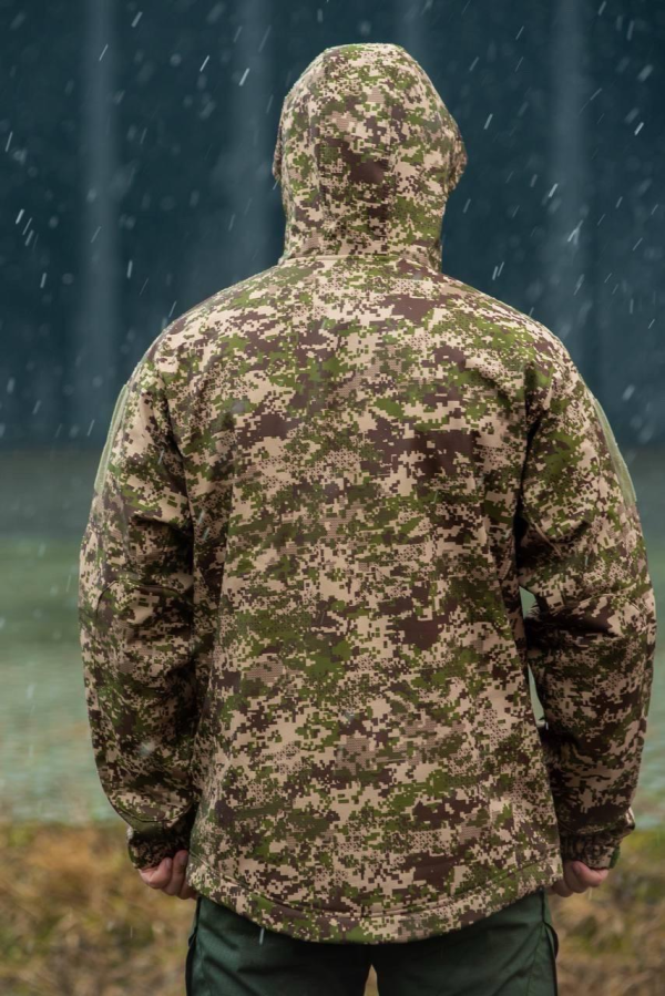 Військова куртка на флісі Soft Shell Military хижак