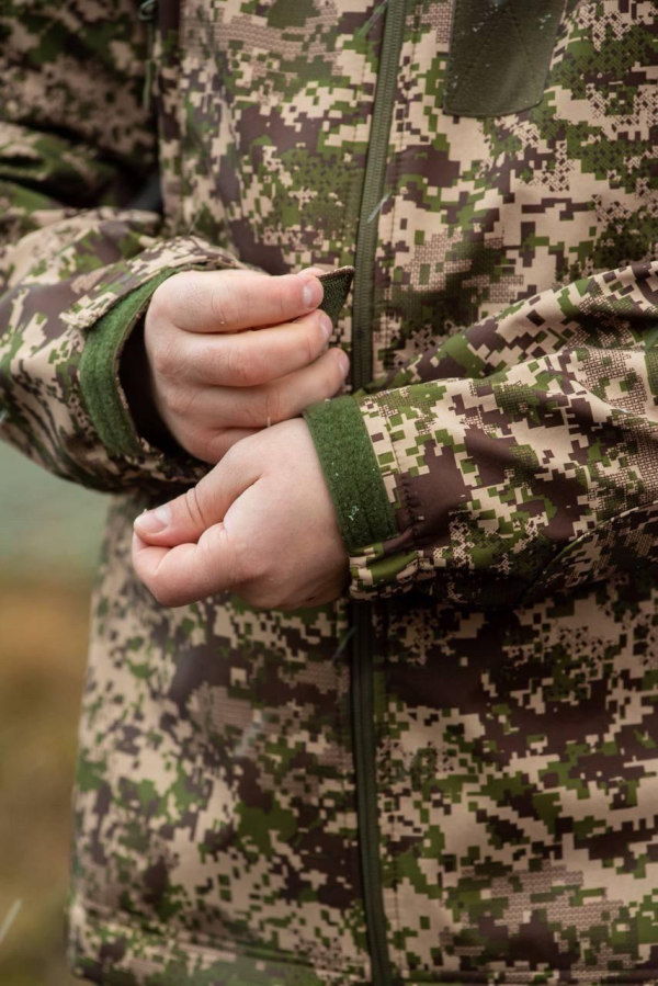 Військова куртка на флісі Soft Shell Military хижак