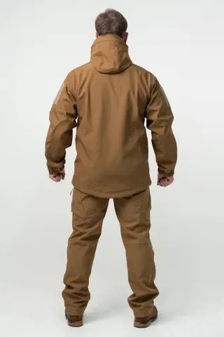 Військова куртка на флісі Soft Shell Military койот