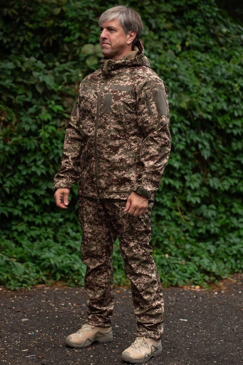 Коплект форми Посилений Хижак утеплений на флісі , Soft Shell Military