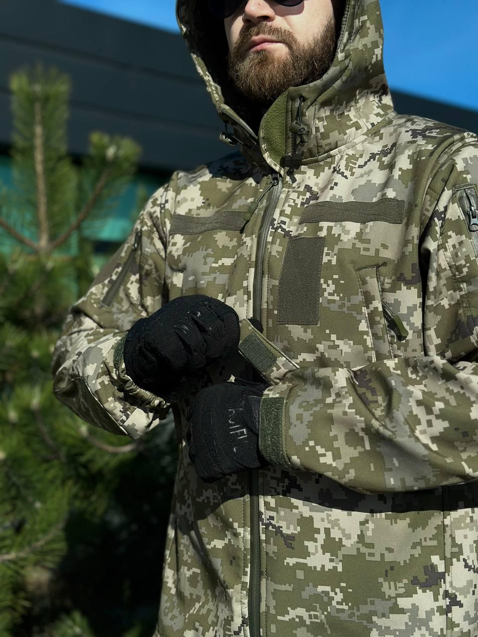 Військовий комплект форми Soft Shell Military піксель