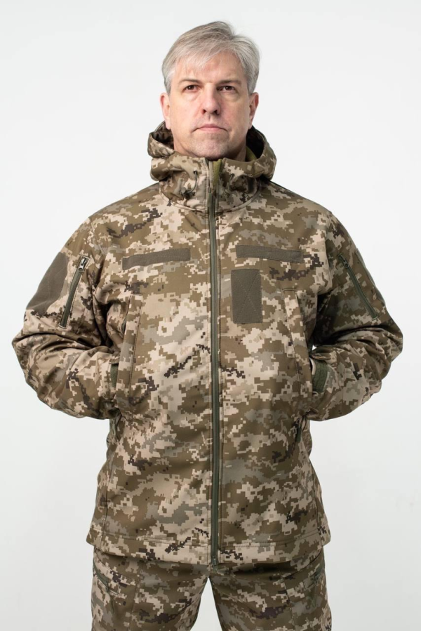 Військовий комплект форми Soft Shell Military піксель