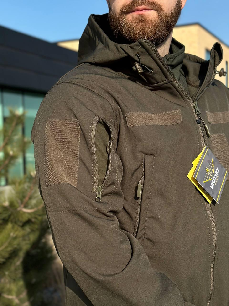 Військовий комплект форми Soft Shell Military олива