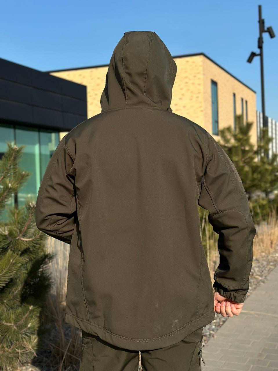 Військовий комплект форми Soft Shell Military олива
