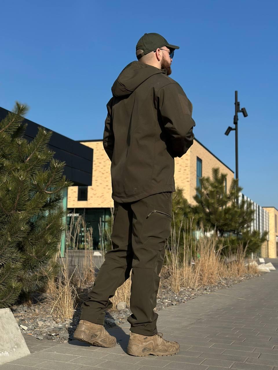 Військовий комплект форми Soft Shell Military олива