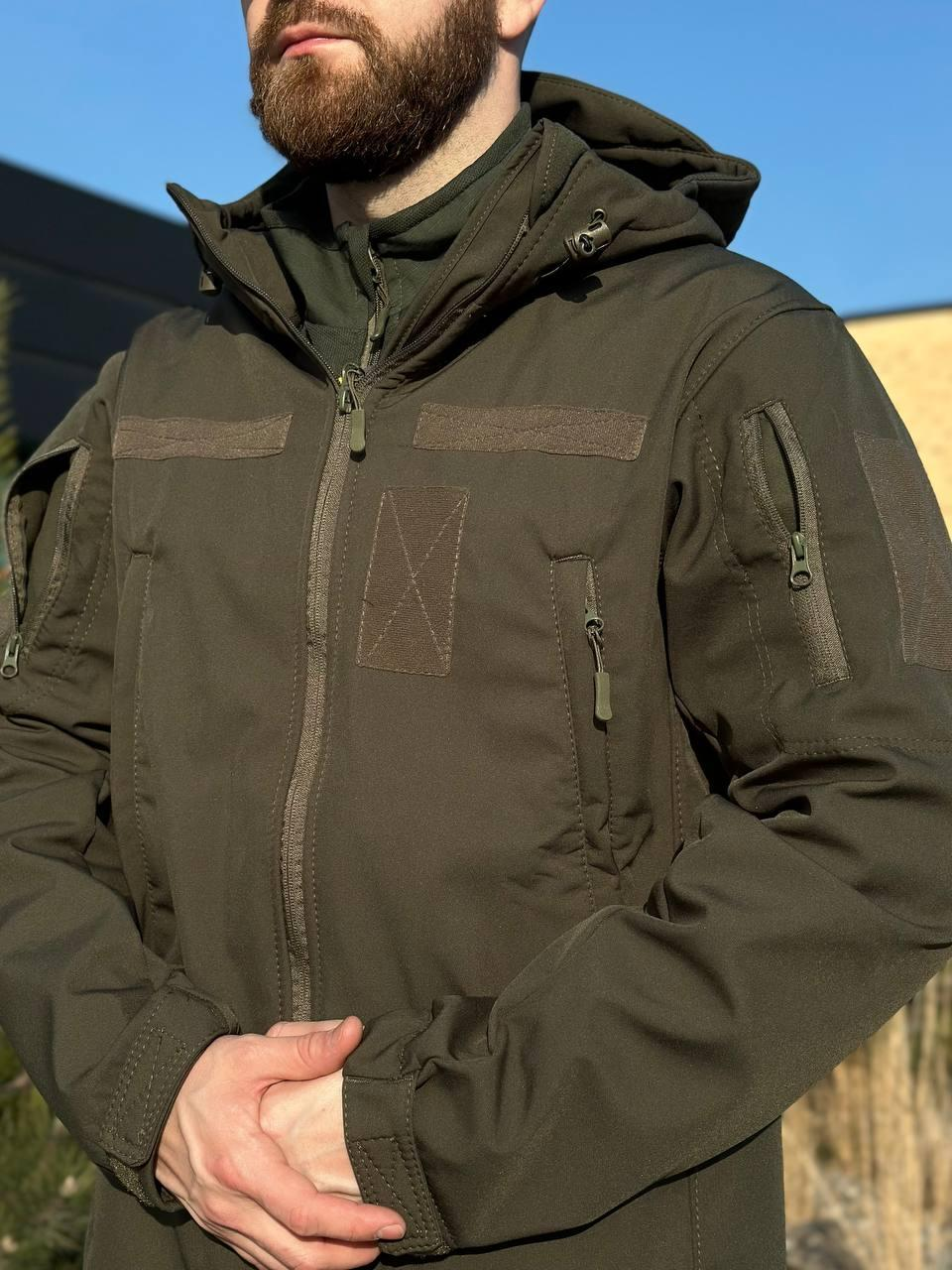 Військовий комплект форми Soft Shell Military олива