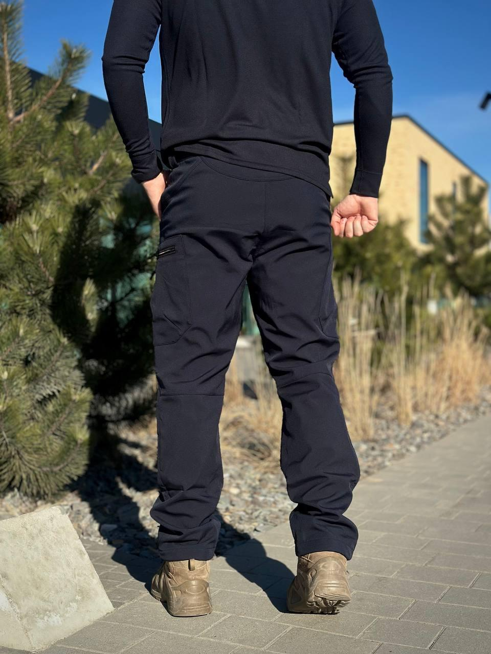 Військовий посилений комплект форми Soft Shell Military синій ДСНС