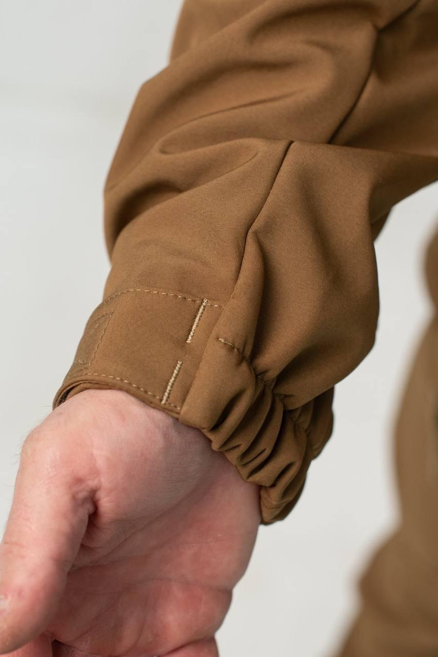 Військовий посилений комплект форми Soft Shell Military койот