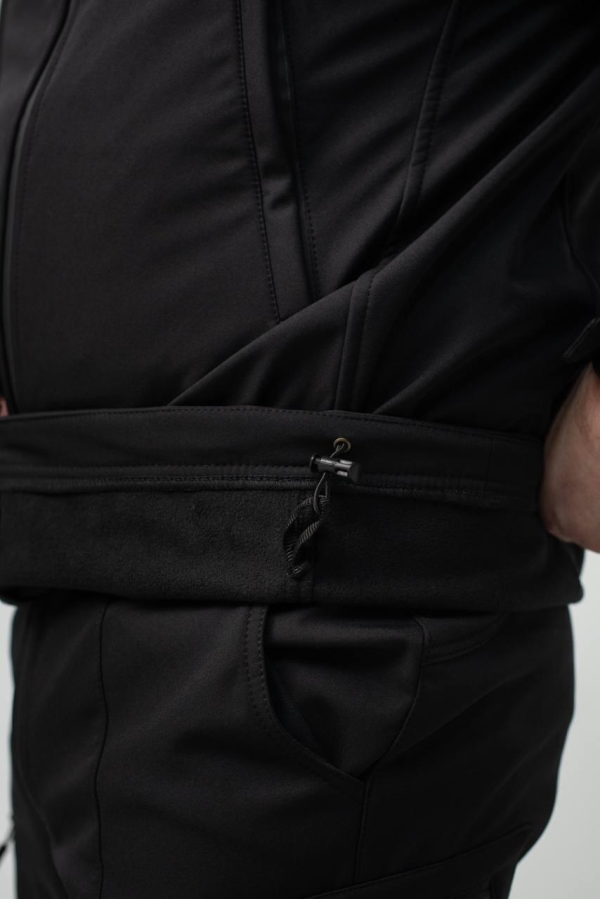 Військовий комплект форми Soft Shell Military Black