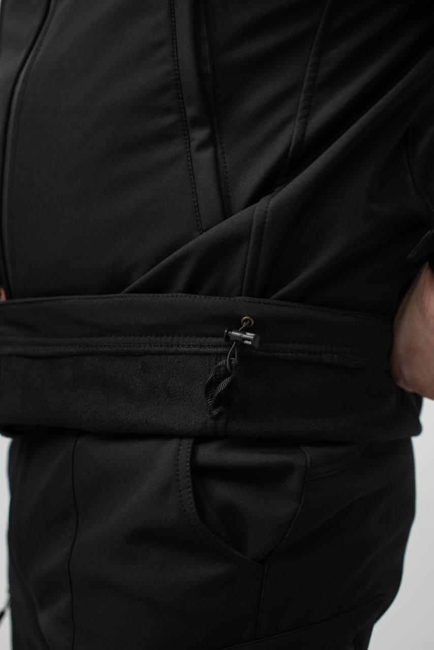 Військовий комплект форми Soft Shell Military Black