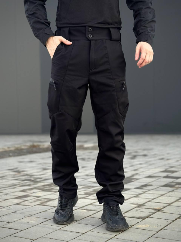 Військовий комплект форми Soft Shell Military Black