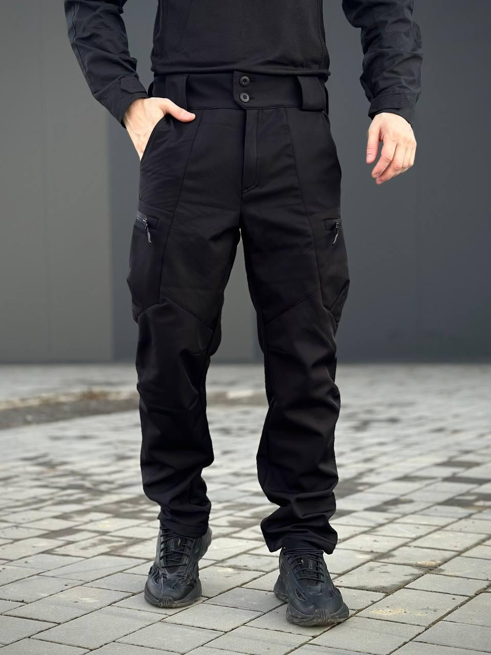 Військовий комплект форми Soft Shell Military Black