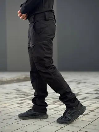 Військовий комплект форми Soft Shell Military Black