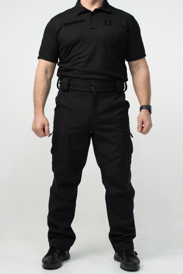 Військовий комплект форми Soft Shell Military Black