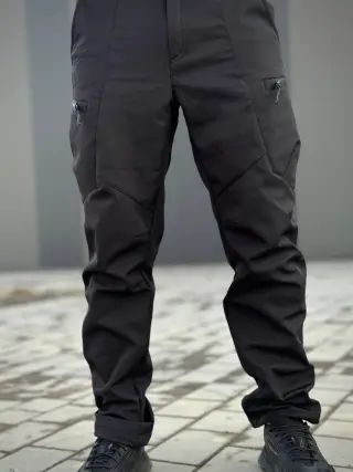 Військовий комплект форми Soft Shell Military Black