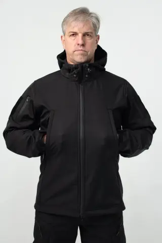 Військовий комплект форми Soft Shell Military Black