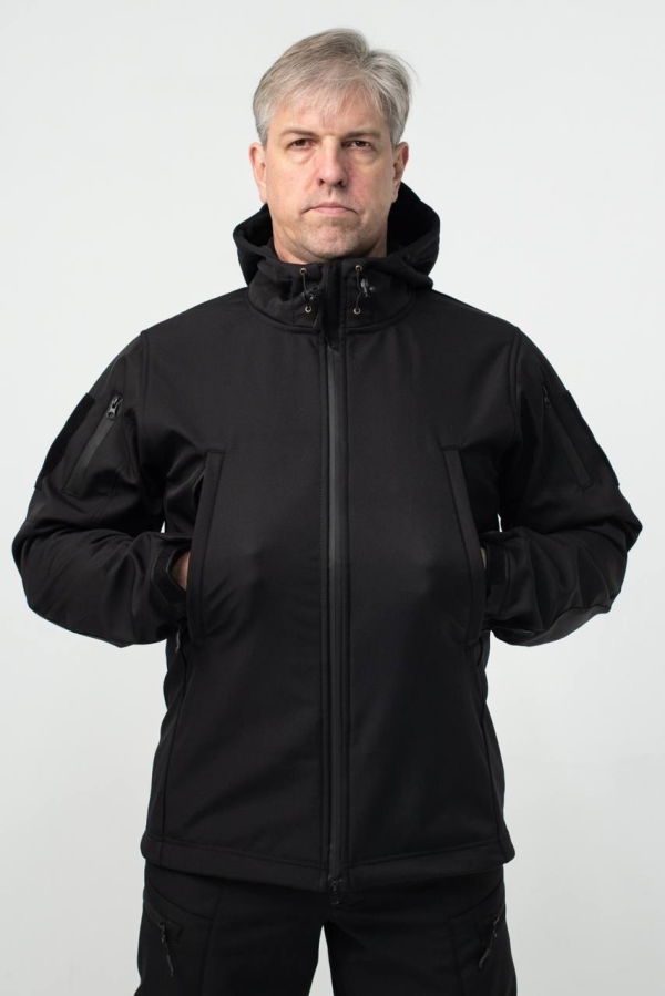 Військовий комплект форми Soft Shell Military Black