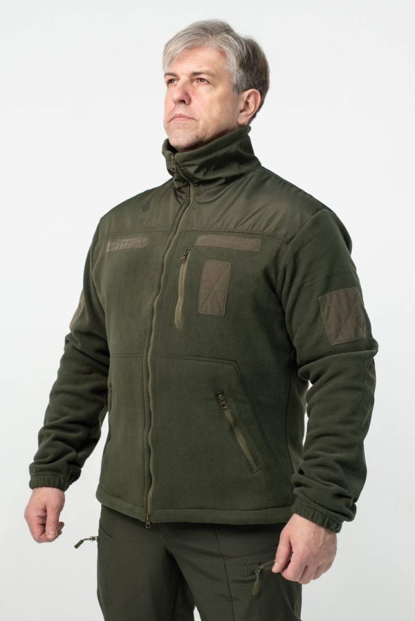 Флісова Кофта МІКРОФЛІС олива Military