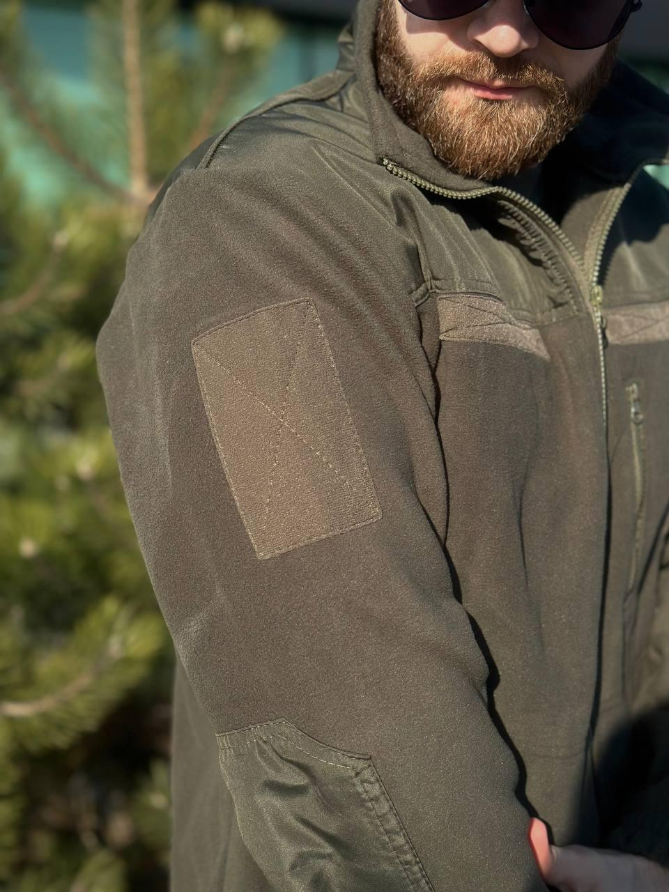 Флісова Кофта МІКРОФЛІС олива Military
