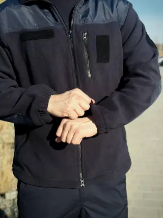 Флісова Кофта МІКРОФЛІС синя Military