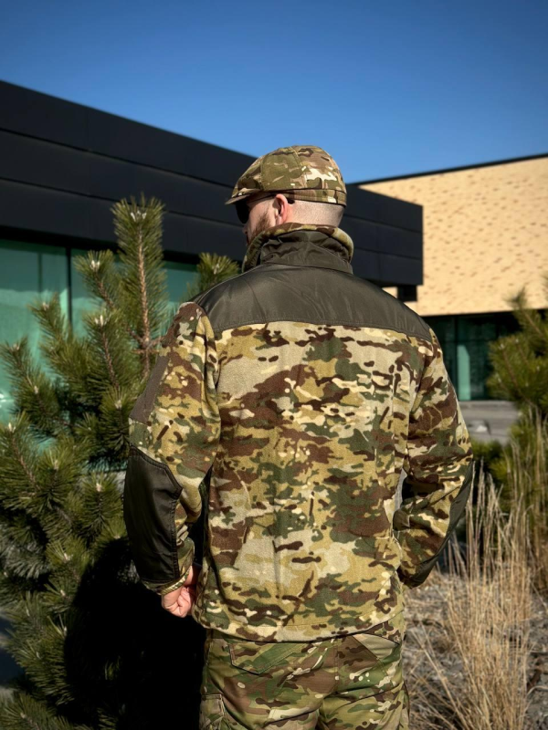Флісова Кофта МІКРОФЛІС мультикам Military