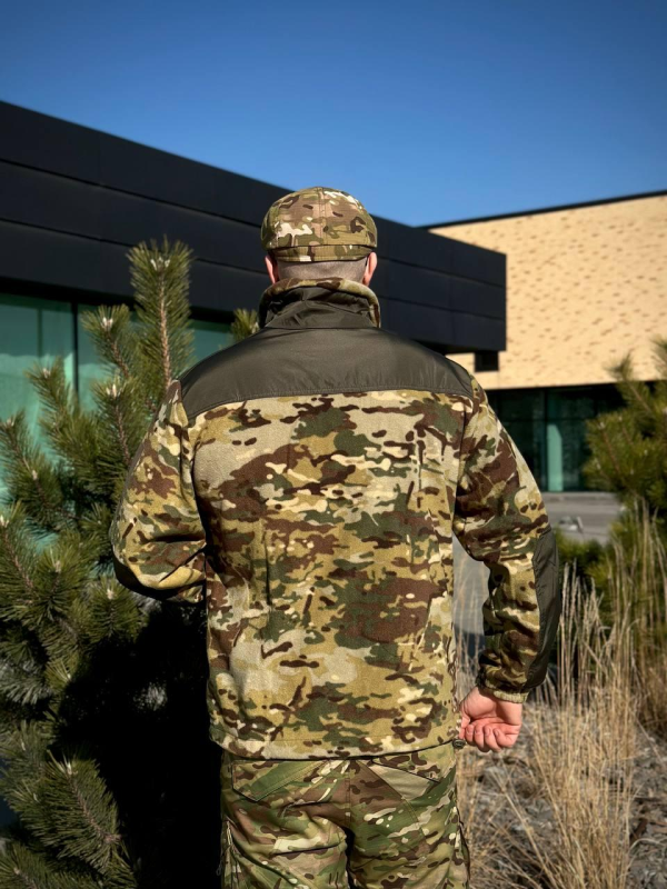 Флісова Кофта МІКРОФЛІС мультикам Military