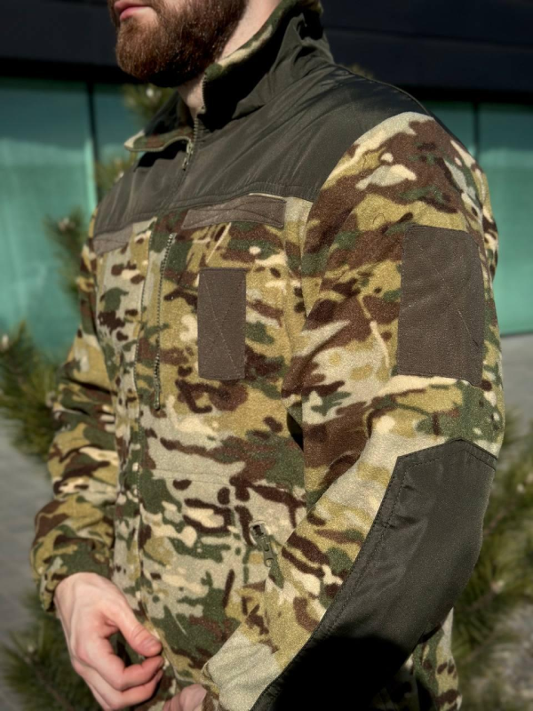 Флісова Кофта МІКРОФЛІС мультикам Military