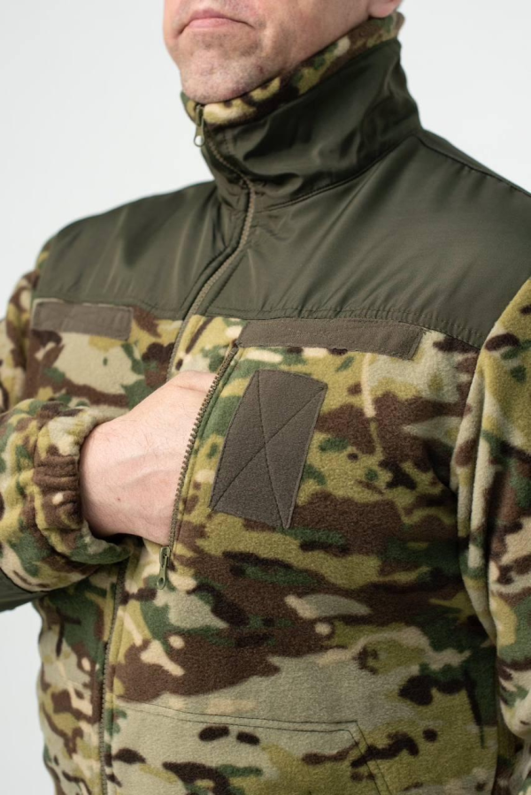 Флісова Кофта МІКРОФЛІС мультикам Military