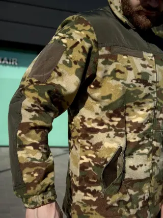 Флісова Кофта МІКРОФЛІС мультикам Military