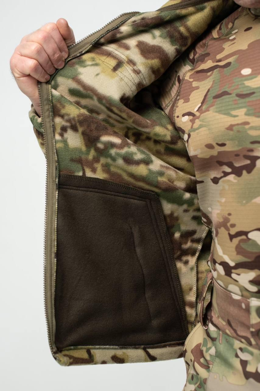 Флісова Кофта МІКРОФЛІС мультикам Military