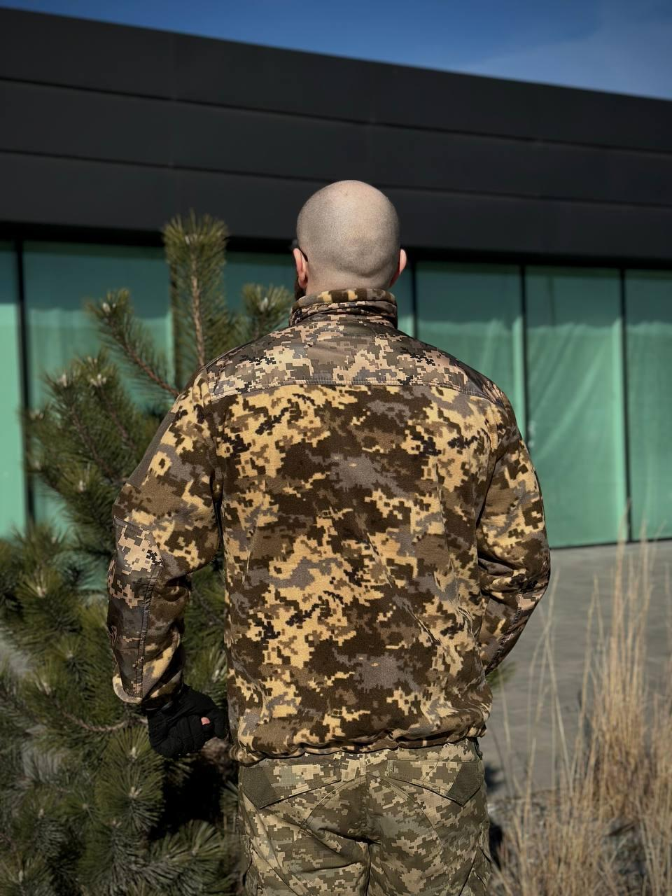 Флісова Кофта МІКРОФЛІС Піксель Military