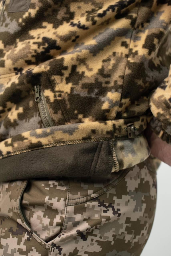 Флісова Кофта МІКРОФЛІС Піксель Military
