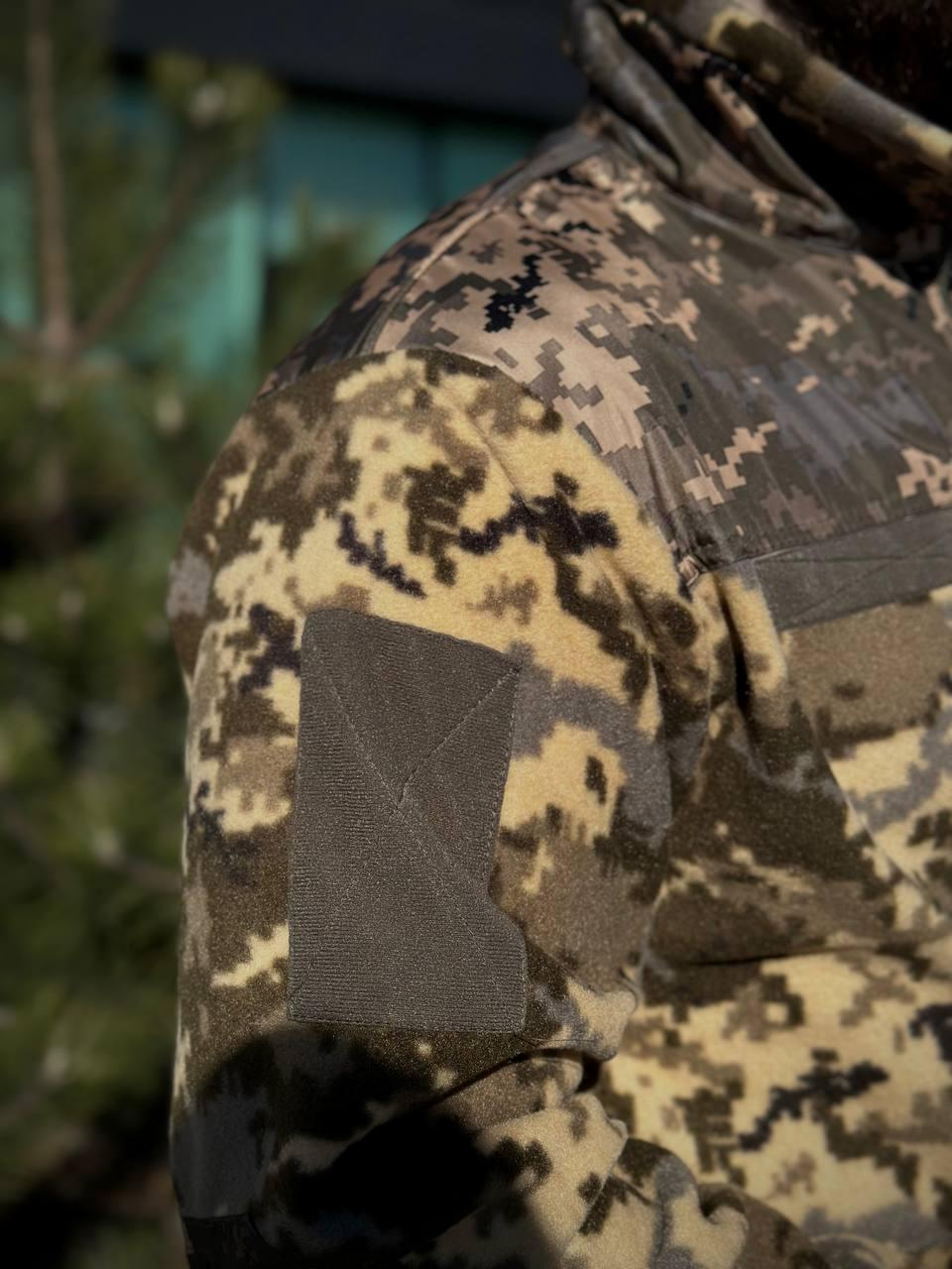 Флісова Кофта МІКРОФЛІС Піксель Military