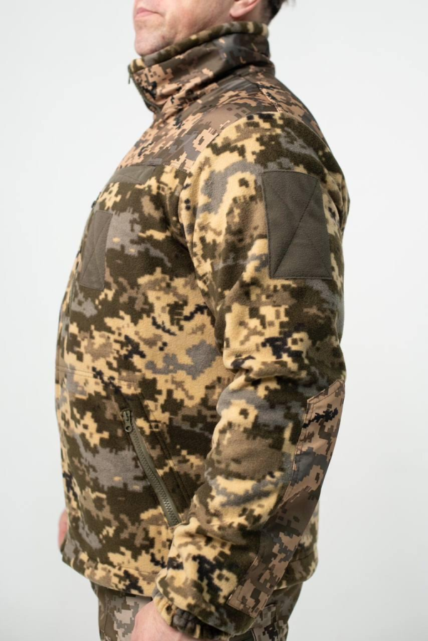 Флісова Кофта МІКРОФЛІС Піксель Military