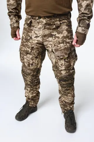 Тактично-польові штани з наколінниками KS-PRO Military, Піксель мм14