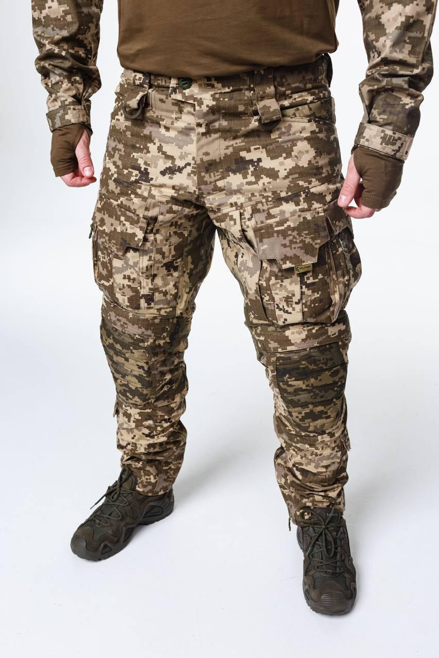 Тактично-польові штани з наколінниками KS-PRO Military, Піксель мм14