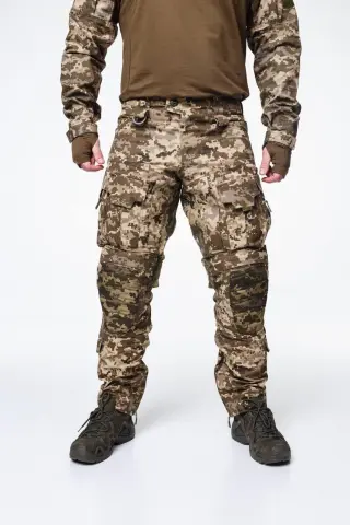 Тактично-польові штани з наколінниками KS-PRO Military, Піксель мм14