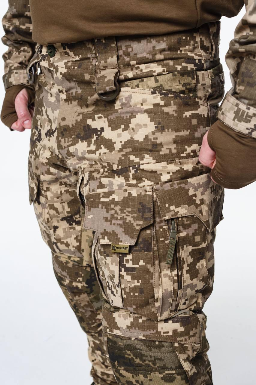 Тактично-польові штани з наколінниками KS-PRO Military, Піксель мм14