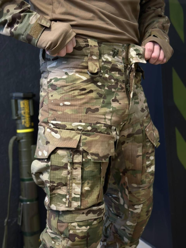 Тактично-польові штани з наколінниками KS-PRO Military, мультикам MTP